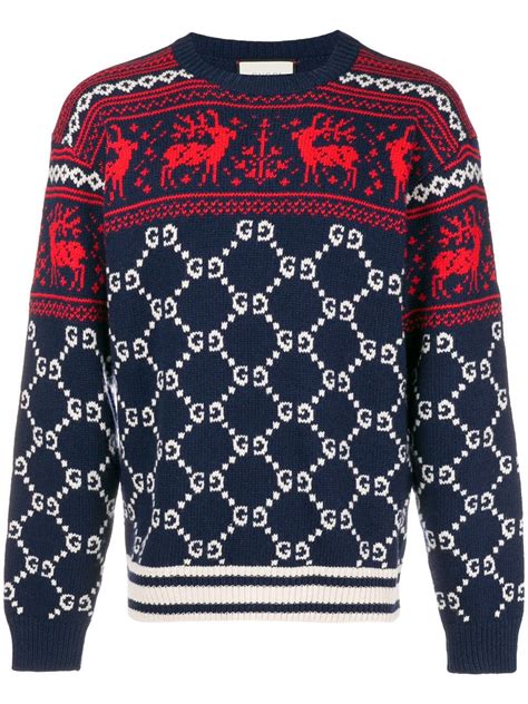 gucci christmas jumper|Gucci jumpers men.